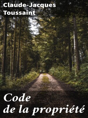 cover image of Code de la propriété